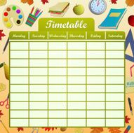 Autumn school schedule