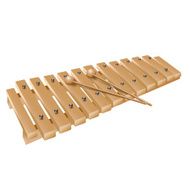 Classical wooden xylophone isolated on white background