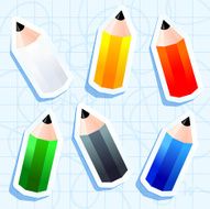 Pencil stickers