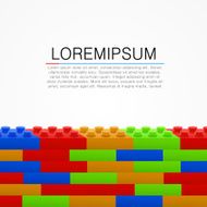 Plastic building Blocks wall