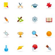 Icon Set Education Color N4