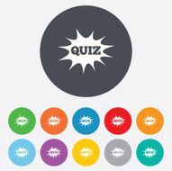 Quiz sign icon Questions and answers game N30