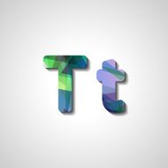 Colorful letter alphabet N153