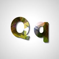 Colorful letter alphabet N156