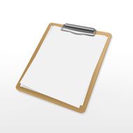 Clipboard with blank paper N2