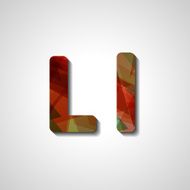 Colorful letter alphabet N161