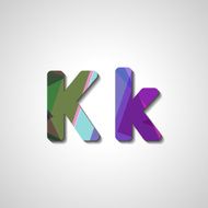 Colorful letter alphabet N162