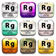 Periodic table showing Roentgenium