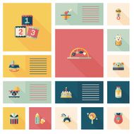 kid toys flat app ui background eps10 N59