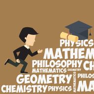 Education infographic with colorful element vector