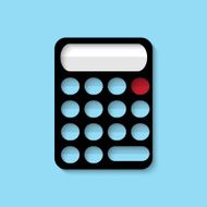 Vector calculator web icon N4