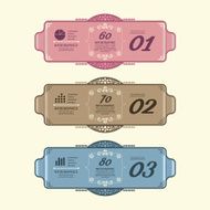 Vintage Design Labels infographic template