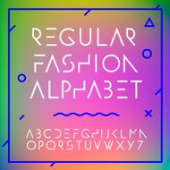 Fashion alphabet letters collection