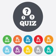 Quiz sign icon Questions and answers game N32