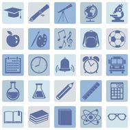 Vector Set of 25 School Icons N5