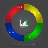 business concept icon presentation with circle