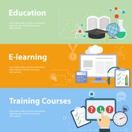 Flat vector concepts for education