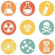 Vector Set of Chemistry Icons N2