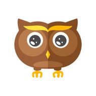 Cute little flat Owl