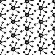 Sketch chemical element in vintage style