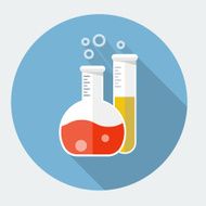 Vector laboratory glassware icon