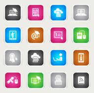 Multicolor Icons - Online Education