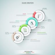 Modern infographics options banner N150