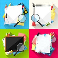 Vector set of School backgrounds
