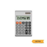 Electronic calculator vector