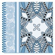 design of spiral ornamental notebook cover N20