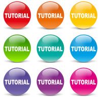 Vector tutorial icons