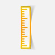 realistic design element ruler N115