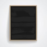Black Chalkboard With Wooden Frame N3