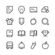 Education icons N155