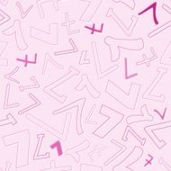 seamless pattern with number seven