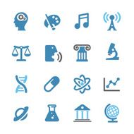 Educational Subjects Icons - Conc Series