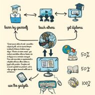 Online education infographic