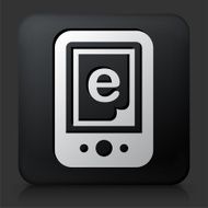 Black Square Button with Online Book N3