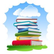 Text Books in the Grass