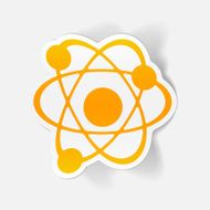 realistic design element atom N56