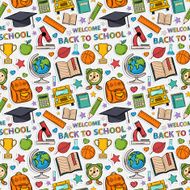 Sticker school pattern N4