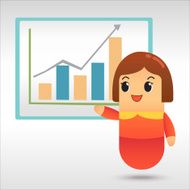 Business woman and business plan strategy