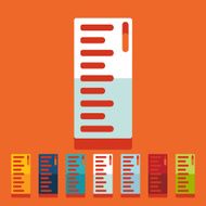 Flat design ruler N18
