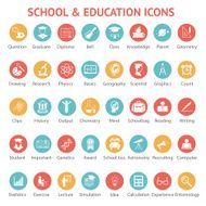 Set of school and education icons N8