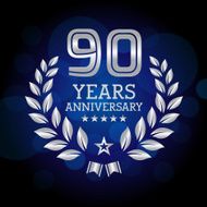 Ninety Years Anniversary emblem