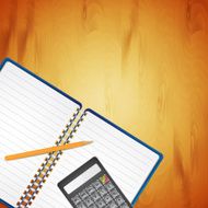 Calculator with pencil N2