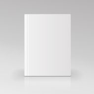 Blank book cover vector illustration Isolated object