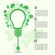 Go green concept Save world vector Illustration N16