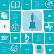 Education flat infographic N96