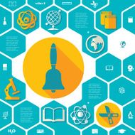 Education flat infographic N97